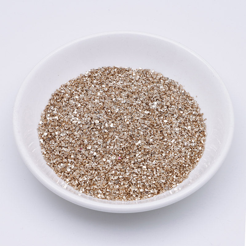FS2967- Uv Broken Glass Sand Colored Plated Broken Glass Sand