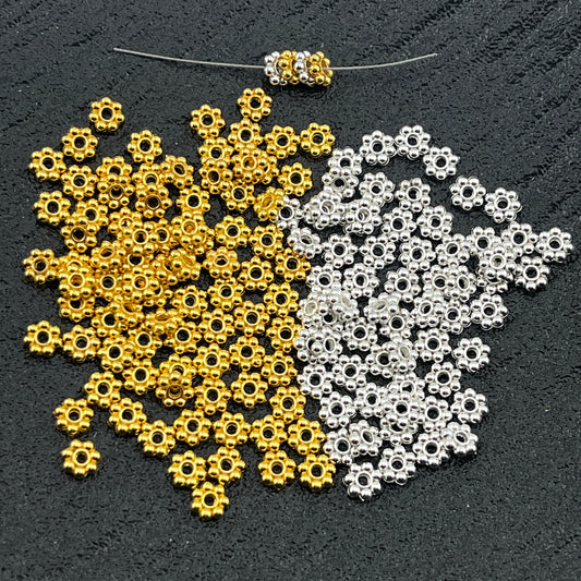 FS2506- 5mm Metal 7 Point Flower Spacers
