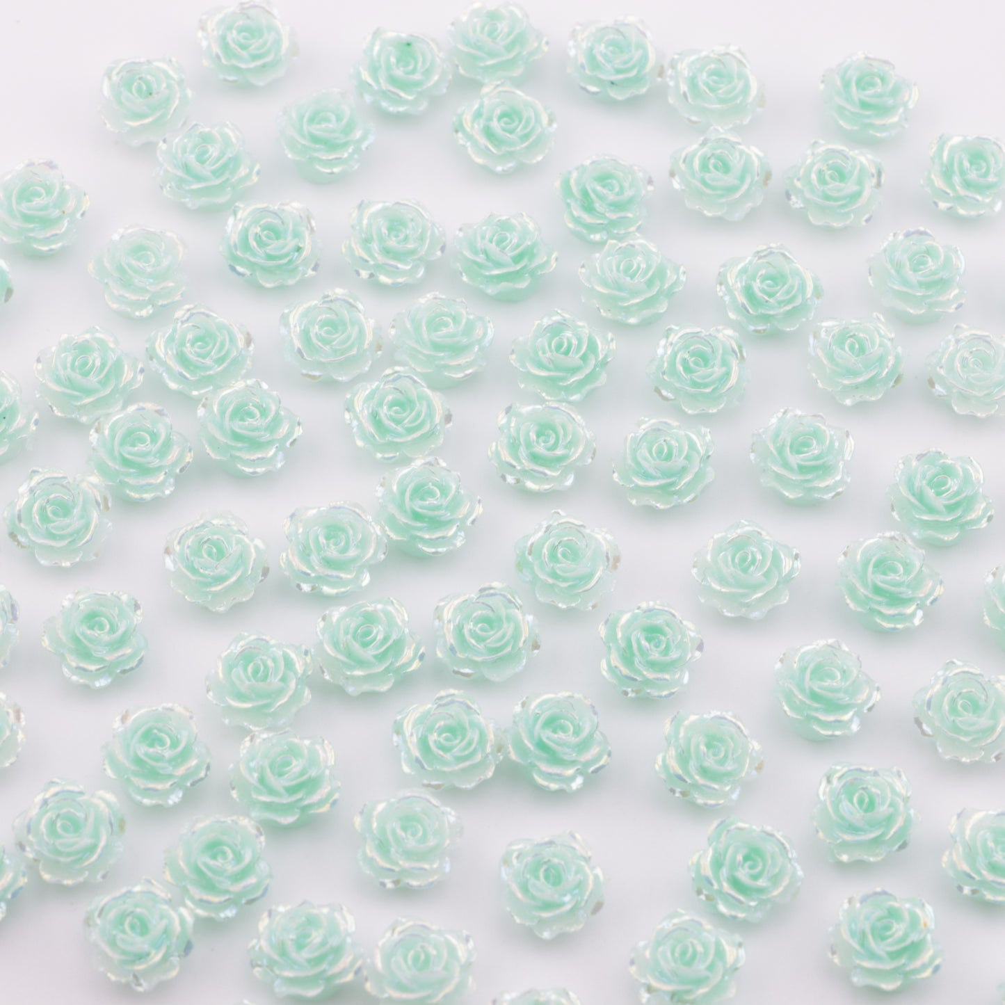 FS5550- 10mm UV Soft Flower Charms Soft Flower Patches Luminous