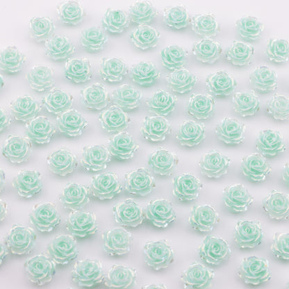 FS5550- 10mm UV Soft Flower Charms Soft Flower Patches Luminous