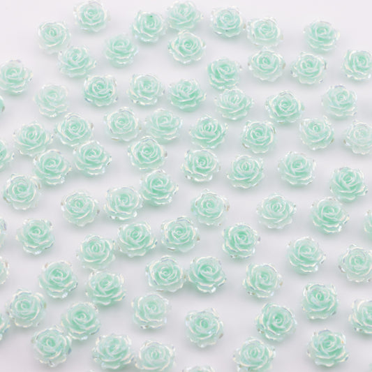 FS5550- 10mm UV Soft Flower Charms Soft Flower Patches Luminous