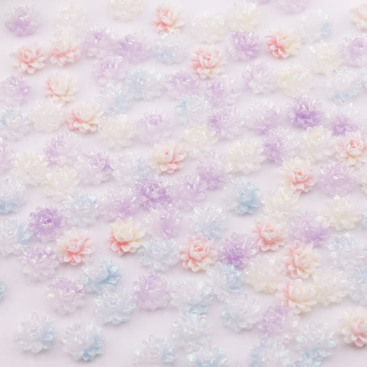 FS5627- 10mm Soft Flower Charms Soft Flower Patches Luminous