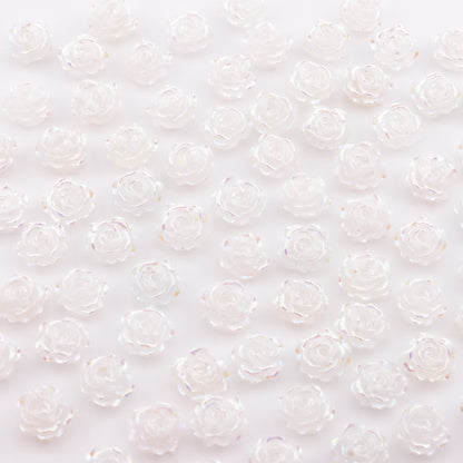 FS5496- 10mm Soft Flower Charms Soft Flower Patches Luminous Glow In The Dark