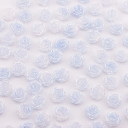FS5733- 10mm Soft Flower Charms Soft Flower Patches Luminous Glow-In-The-Dark