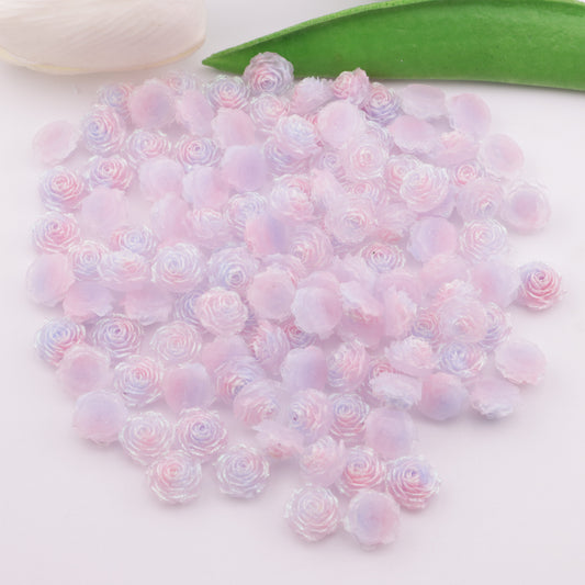 FS5495- 11mm Soft Flower Charms Soft Flower Patches Luminous Night Glow
