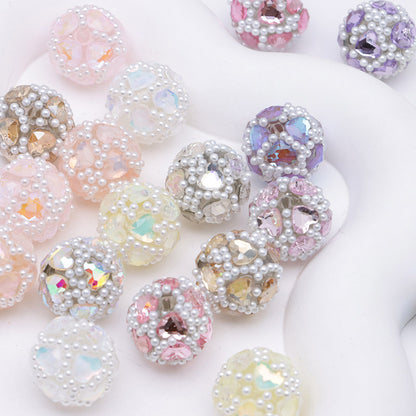 FS4932- 16mm Drilled Beads Heart Love
