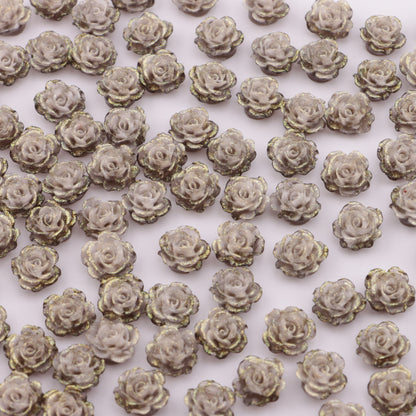 FS5565- 10mm Soft Flower Charms, Soft Flower Patches, Luminous