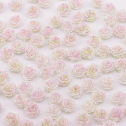 FS5735- 10mm Soft Flower Charms Soft Flower Patches Luminous Glow-In-The-Dark