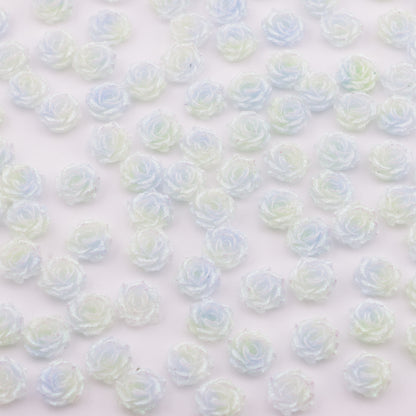 FS5180- 10mm Soft Flower Charms Soft Flower Patches Luminous