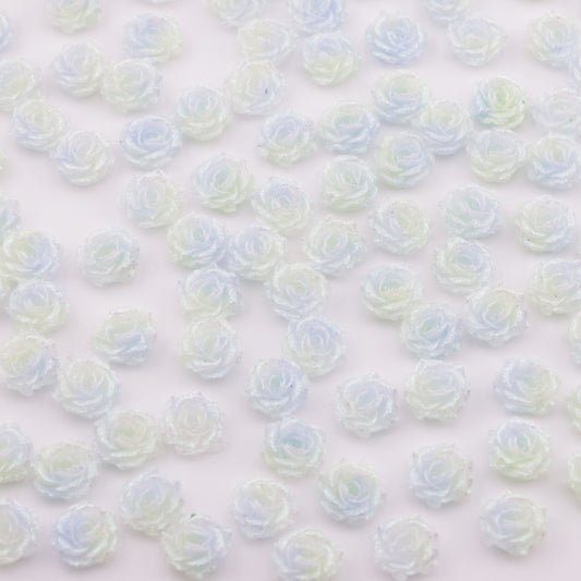 FS5180- 10mm Soft Flower Charms Soft Flower Patches Luminous