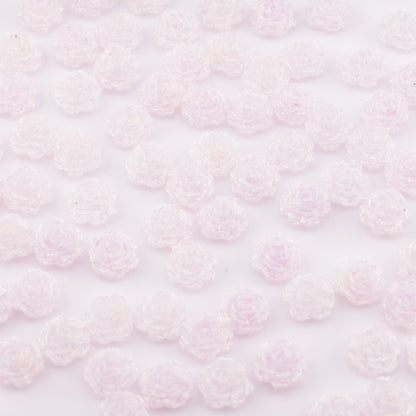 FS5495- 11mm Soft Flower Charms Soft Flower Patches Luminous Night Glow