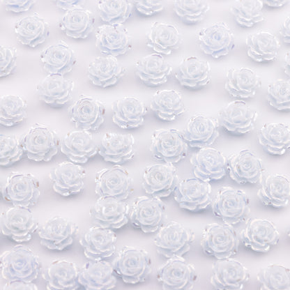 FS5327- 10mm UV Coated Soft Flower Charms With Luminous Glow