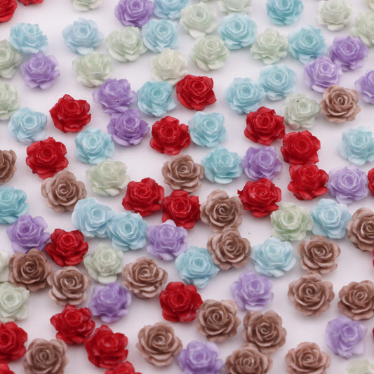 FS5680- 10mm Soft Flower Charms Small Soft Flower Patches