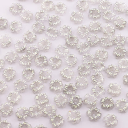 FS5173- 10mm Soft Flower Charms Narcissus Soft Flowers With Holes Luminous Glow