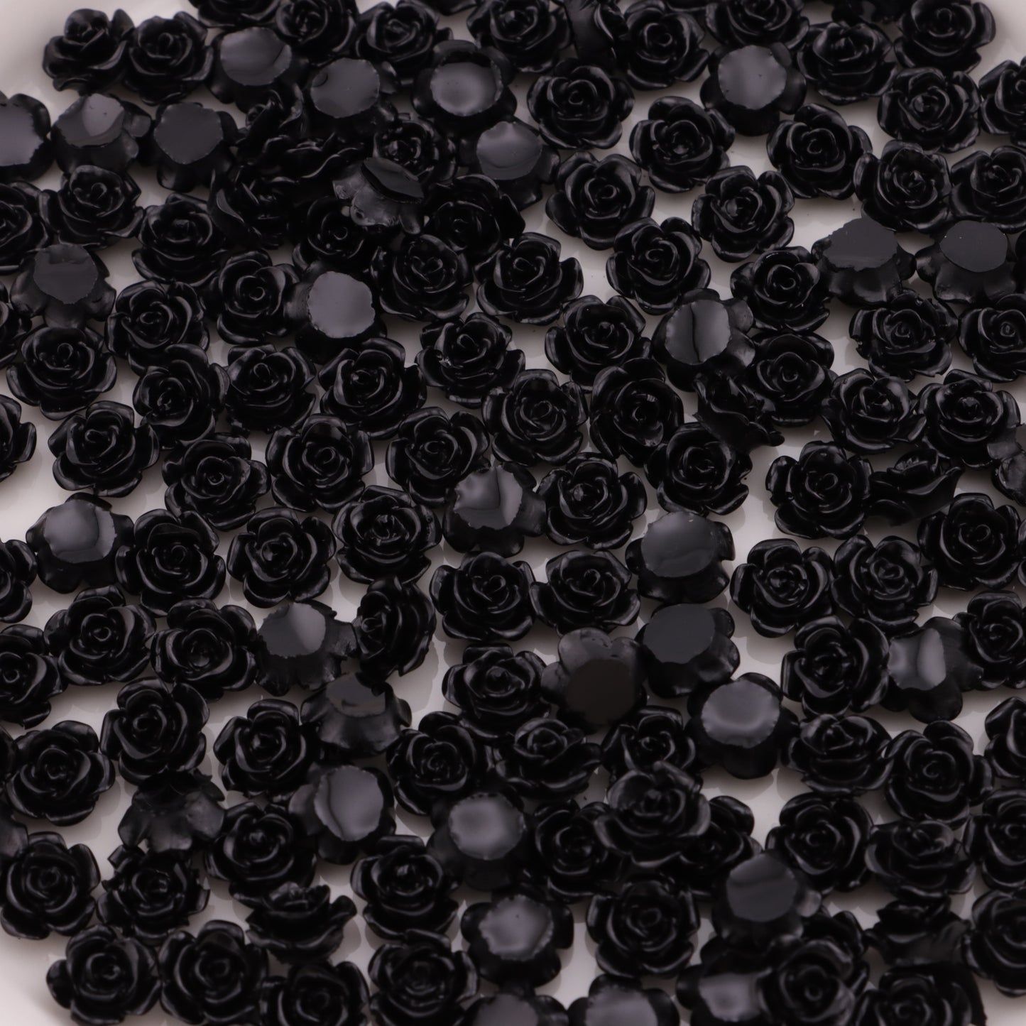 FS4360- 8mm Black Rose Flower Rose