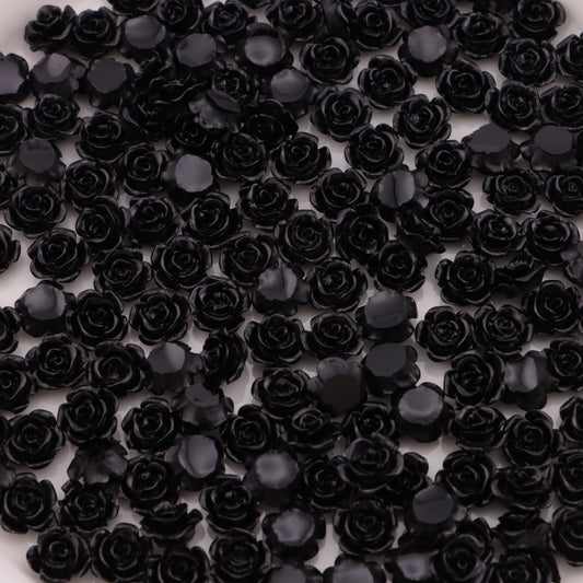 FS4360- 8mm Black Rose Flower Rose