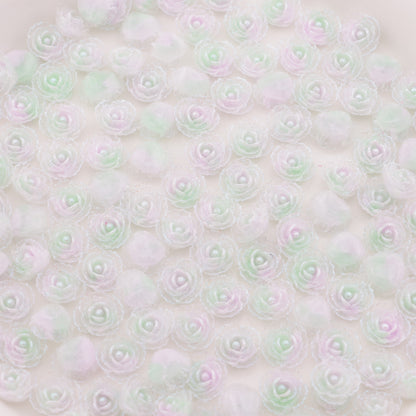 FS5468- 9mm Flower Charms Small Flower Patches Luminous Glow-in-the-Dark