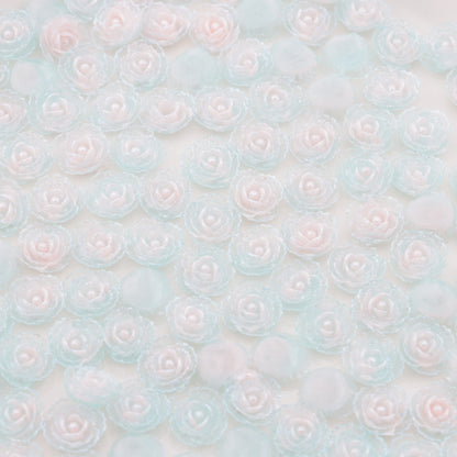 FS5468- 9mm Flower Charms Small Flower Patches Luminous Glow-in-the-Dark