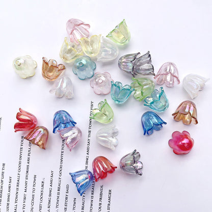 FS2408- 8*10MM Size Clear Valley Of Lilly Flower For Making Car Hanger