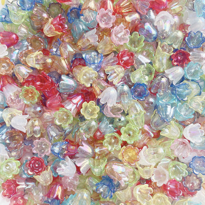 FS2408- 8*10MM Size Clear Valley Of Lilly Flower For Making Car Hanger