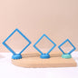 [KM6951]-7*7*2cm,[KM6952]-9*9*2cm,[KM6953]-11*11*2cm, PE Square Suspended Box Jewelry Box, Small Jewelry Ring Box, Suspended Anti-oxidation Exquisite Display Box, [KM6954]- 5.5*5.5*1.7cm Round Stands