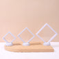 [KM6951]-7*7*2cm,[KM6952]-9*9*2cm,[KM6953]-11*11*2cm, PE Square Suspended Box Jewelry Box, Small Jewelry Ring Box, Suspended Anti-oxidation Exquisite Display Box, [KM6954]- 5.5*5.5*1.7cm Round Stands
