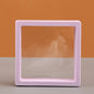 [KM6951]-7*7*2cm,[KM6952]-9*9*2cm,[KM6953]-11*11*2cm, PE Square Suspended Box Jewelry Box, Small Jewelry Ring Box, Suspended Anti-oxidation Exquisite Display Box, [KM6954]- 5.5*5.5*1.7cm Round Stands