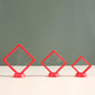 [KM6951]-7*7*2cm,[KM6952]-9*9*2cm,[KM6953]-11*11*2cm, PE Square Suspended Box Jewelry Box, Small Jewelry Ring Box, Suspended Anti-oxidation Exquisite Display Box, [KM6954]- 5.5*5.5*1.7cm Round Stands