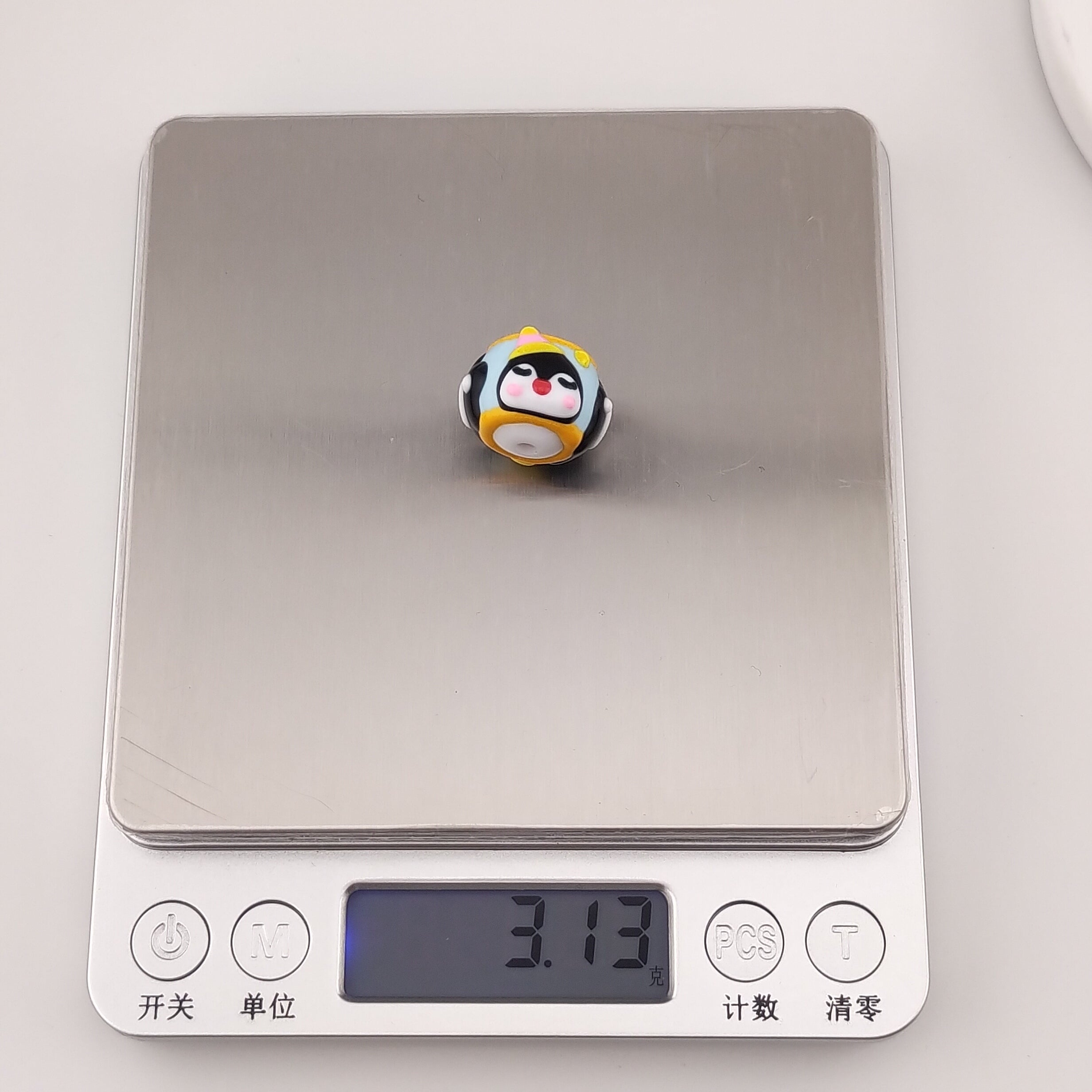 20MM Penguin Handpainted Acrylic Beads Fit For Beadable Pens