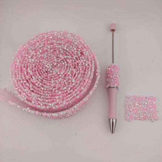 FS0986- 27MM Width Rhinestones Diamonds Pen Wraps 2.7CM