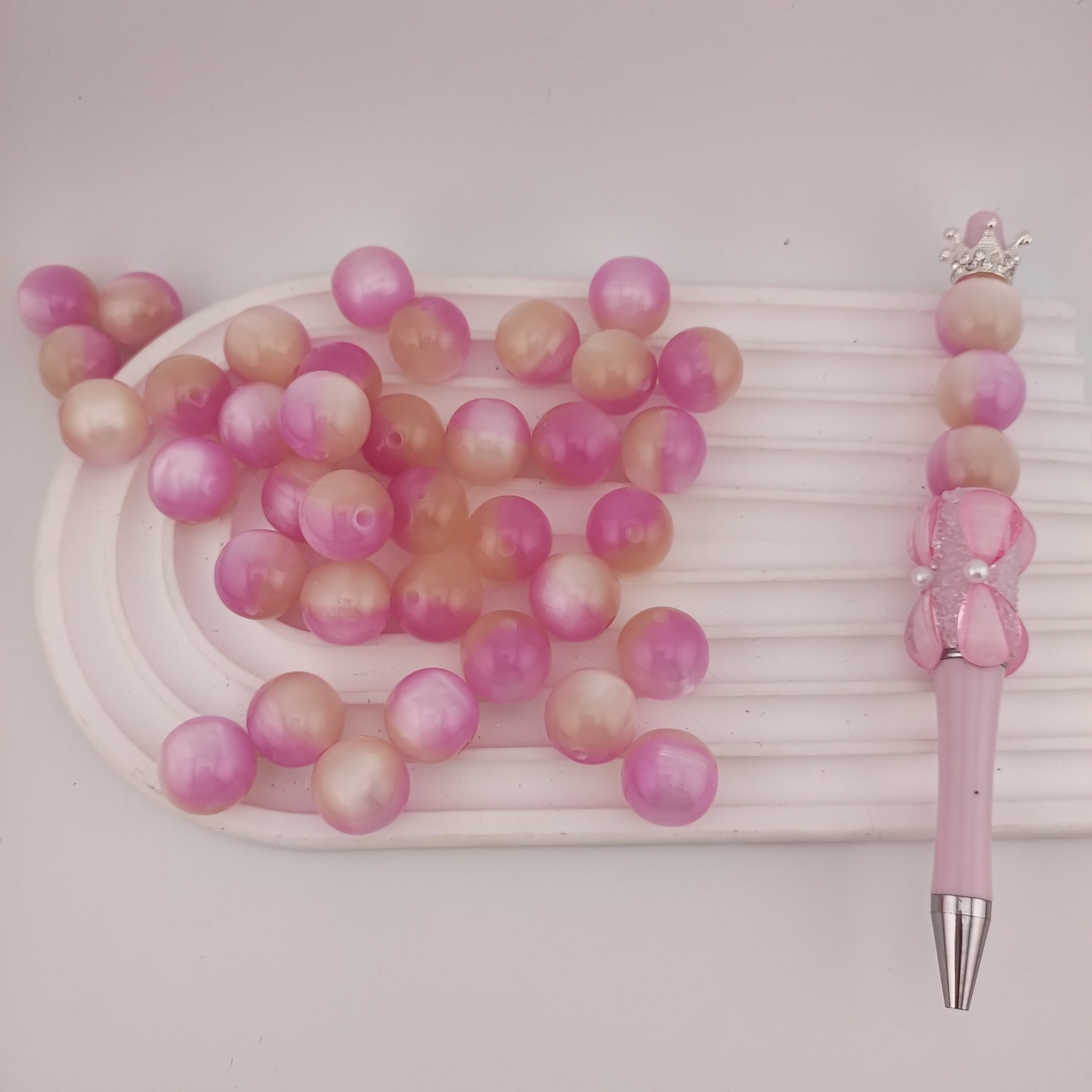 16MM Round Resin Beads Fit For Beadable Pens