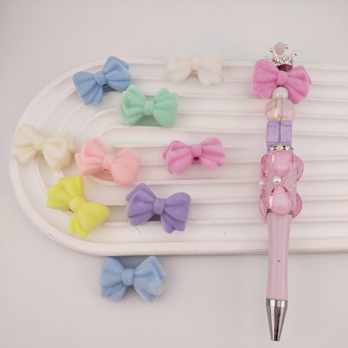 FS1216- 23×31mm Flocked Bow Acrylic