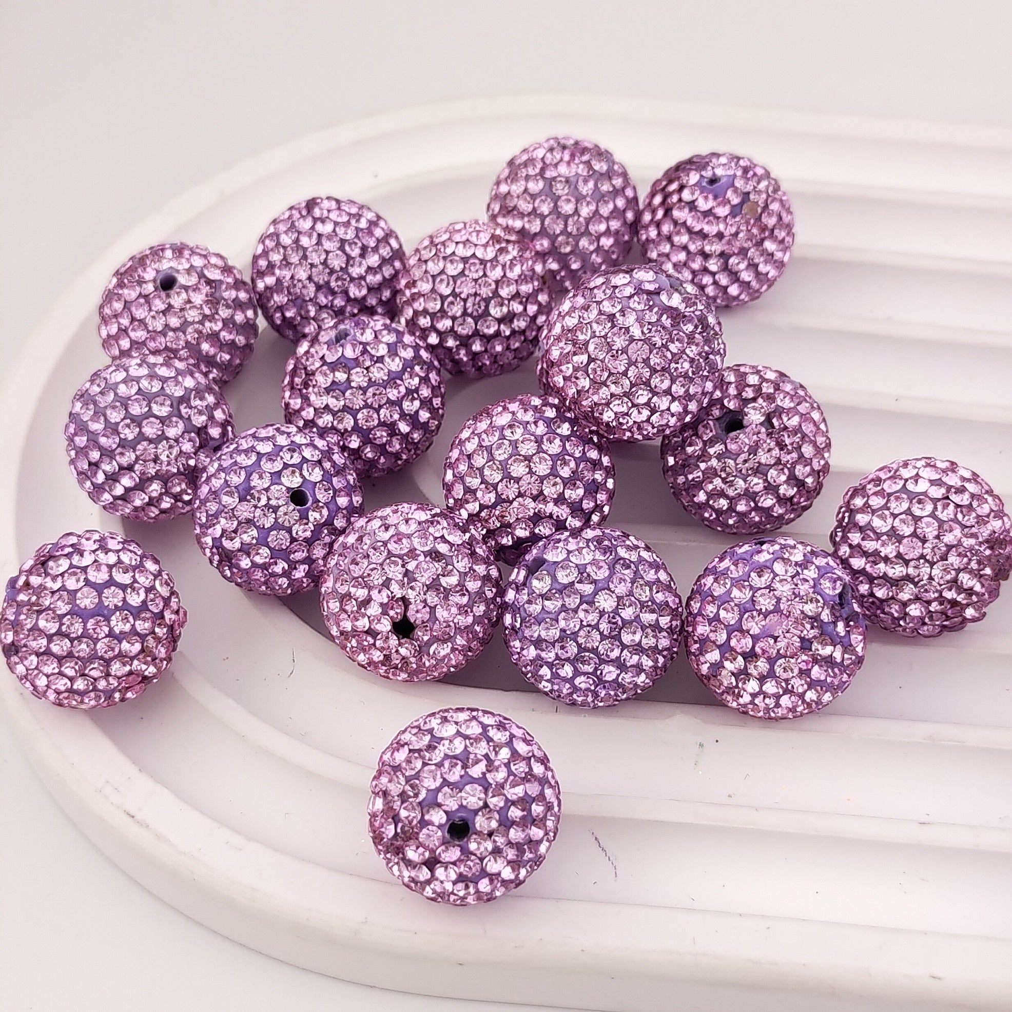 16MM Round Sparkling Clay Beads Fit For Beadable Pens