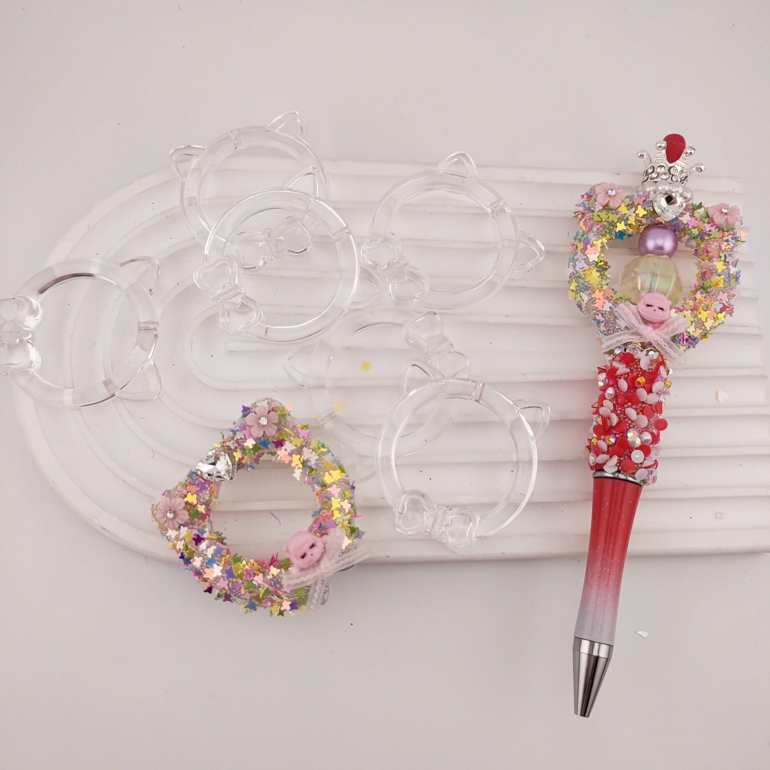 40*42MM Cat Based Bead Frame Fit For Beadable Pens