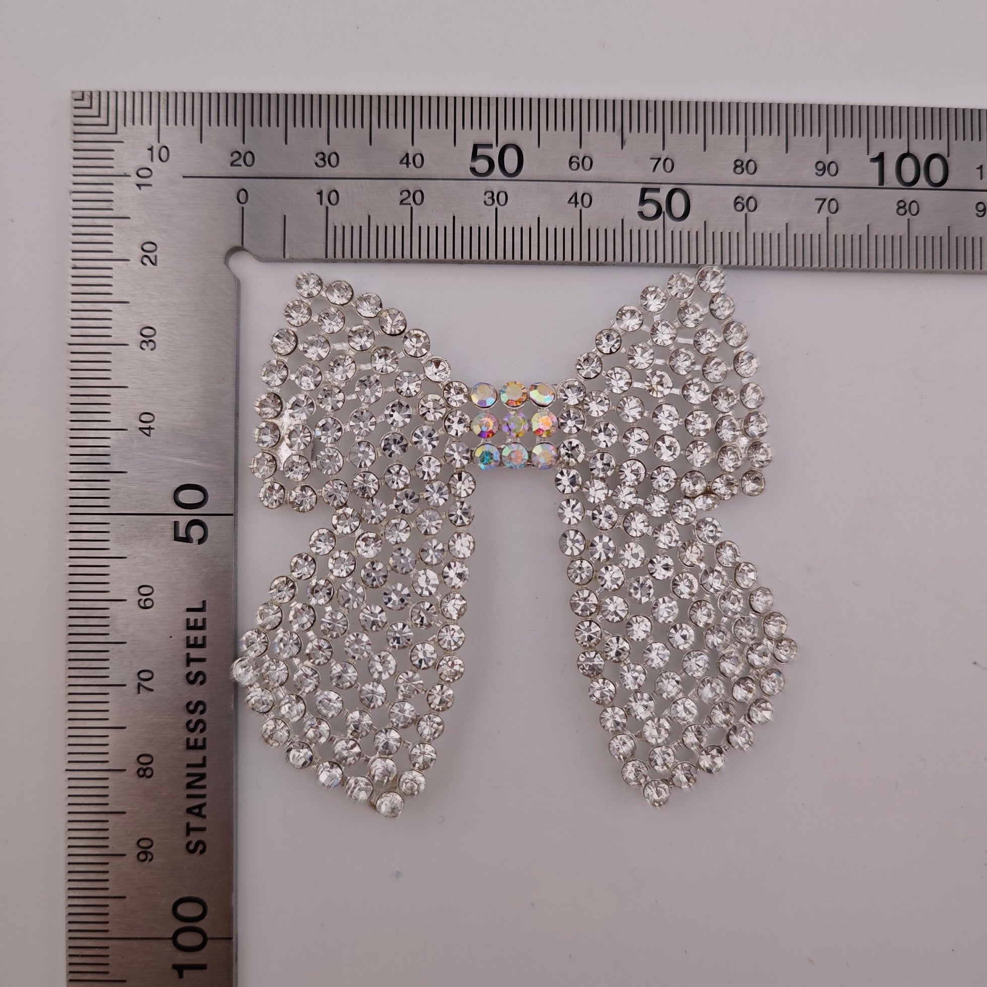 66MM Bling Alloy Bow For Making Fancy Beads For Making Fancy Beads