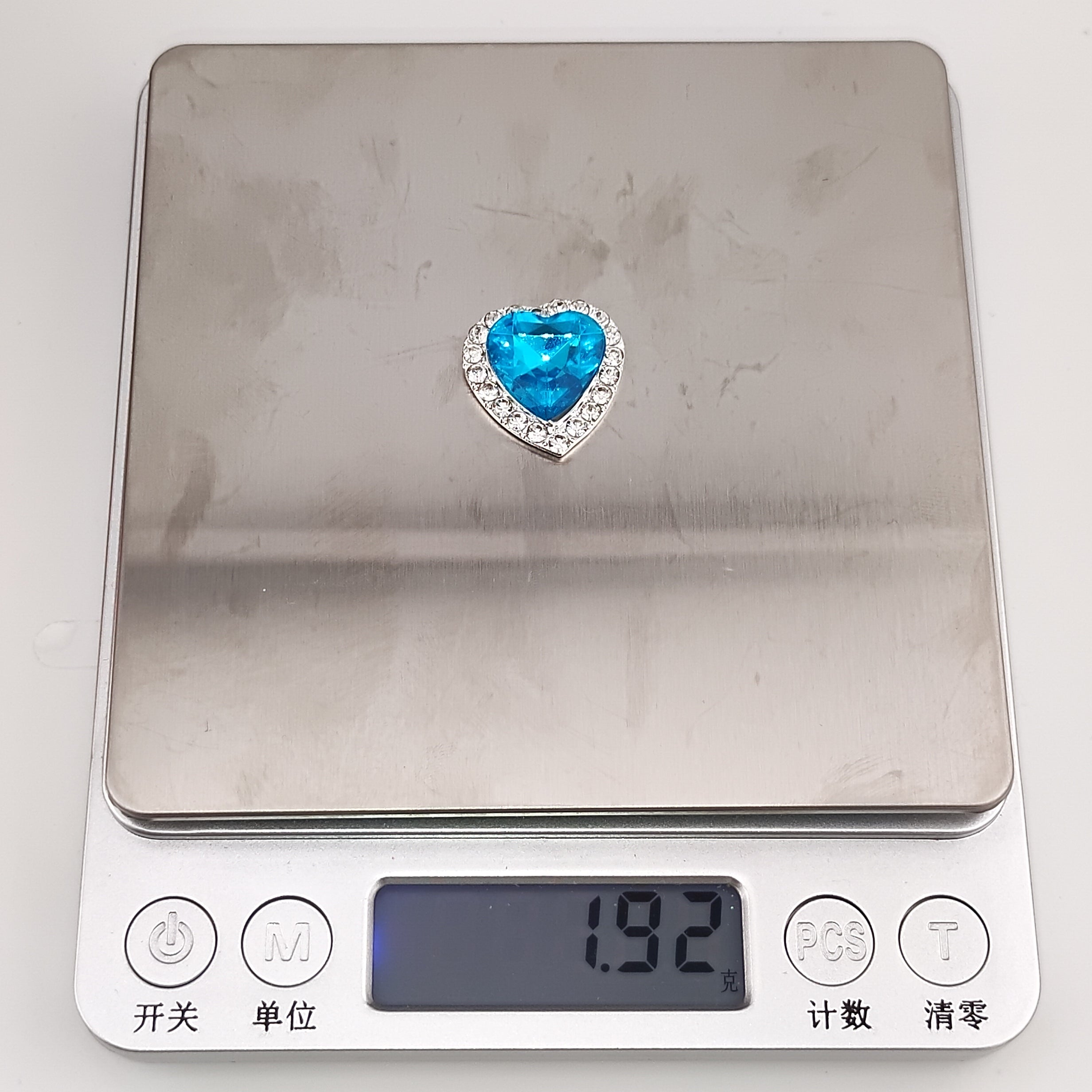 20MM  Heart Alloy Patch For Making Fancy Beads