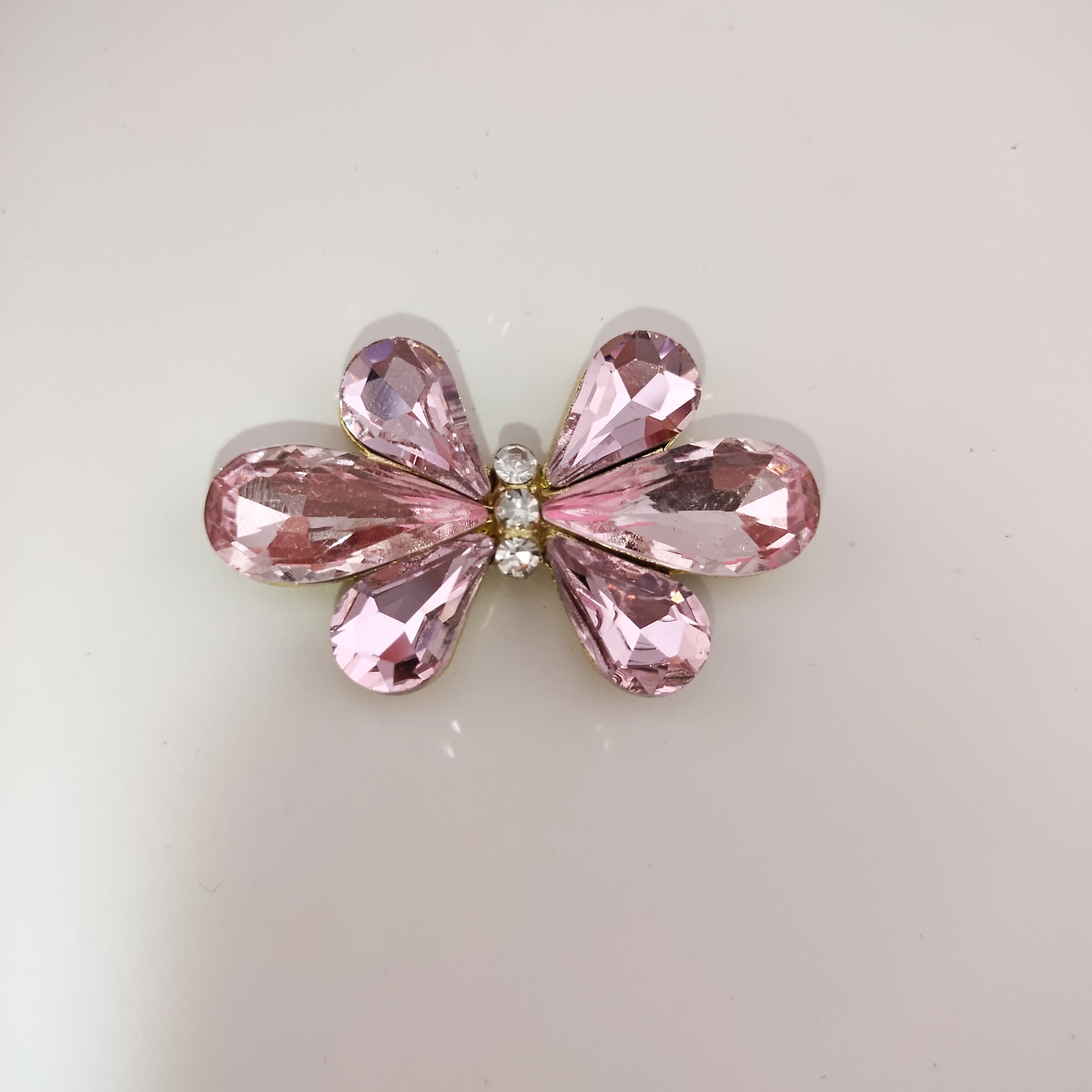 23.88MM 6 Petal Flowers Alloy Patch