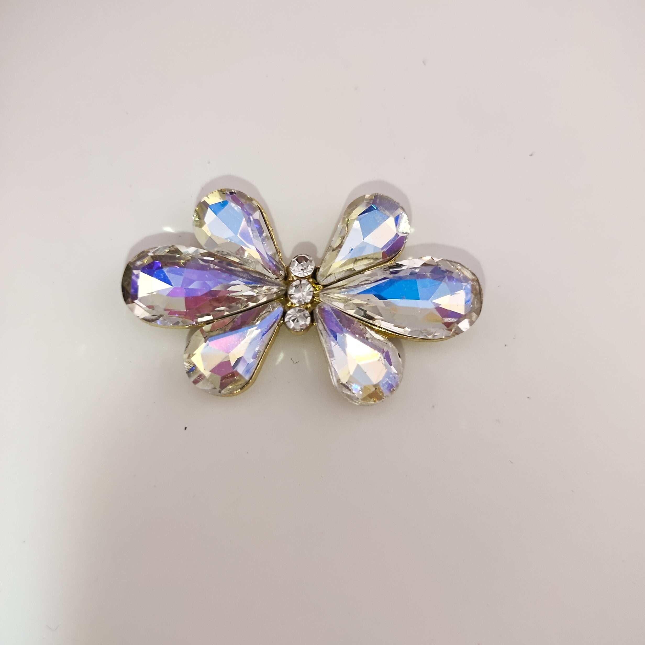 23.88MM 6 Petal Flowers Alloy Patch