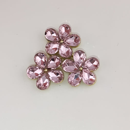 FS0653- 34mm Five - petal Flower (Small Flower) Alloy Patch 34mm