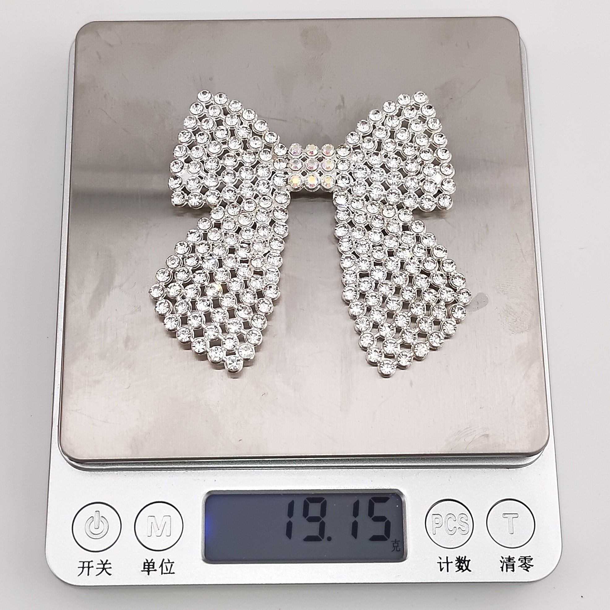 66MM Bling Alloy Bow For Making Fancy Beads For Making Fancy Beads