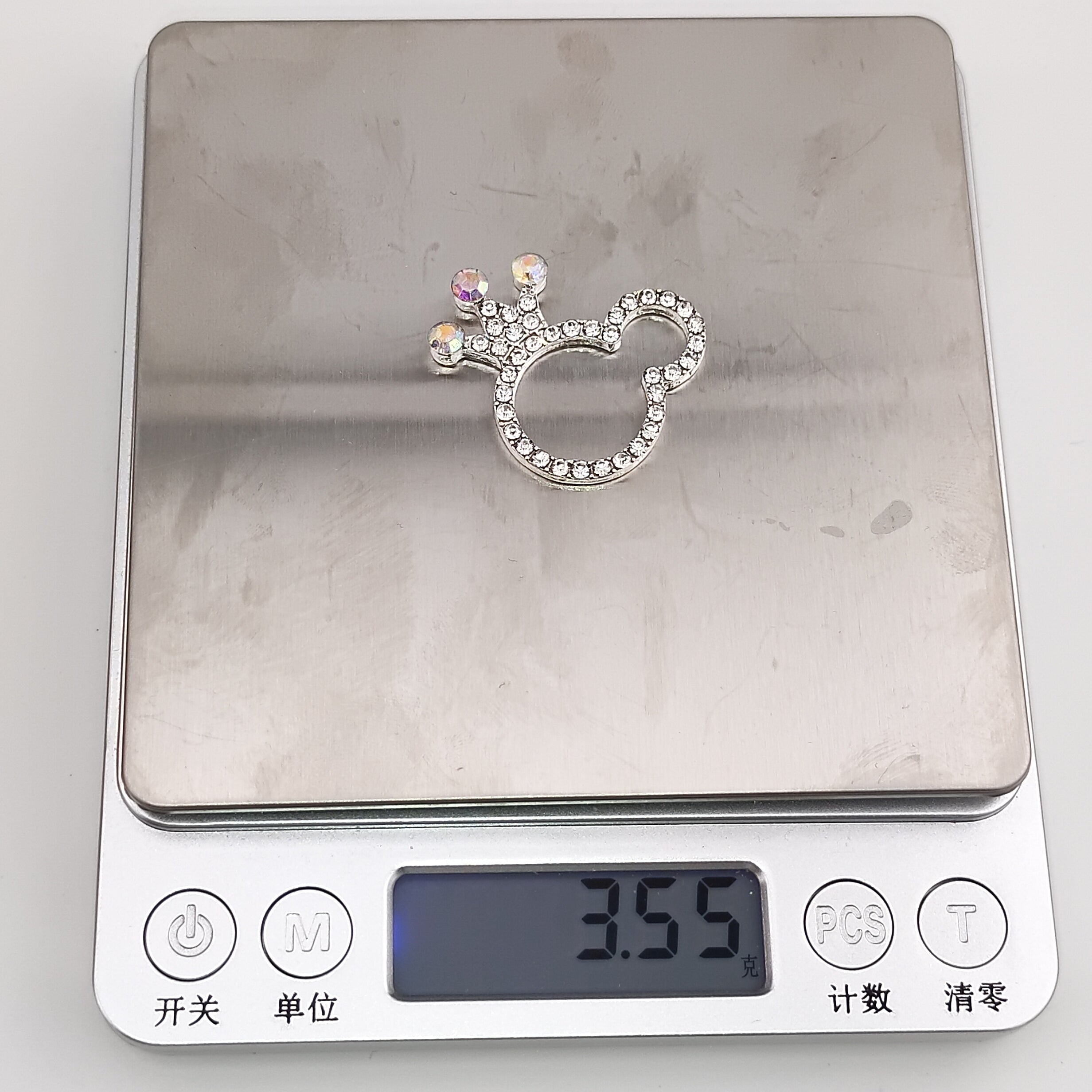 26MM Bling Pig Shape Alloy For Making Fancy Beads