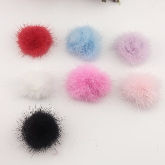 FS0995- About 22-27MM Plush Charms Single-Sided Plush Patches