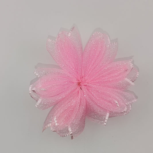 FS0999- 60MM Pink Netting Flower Accessories