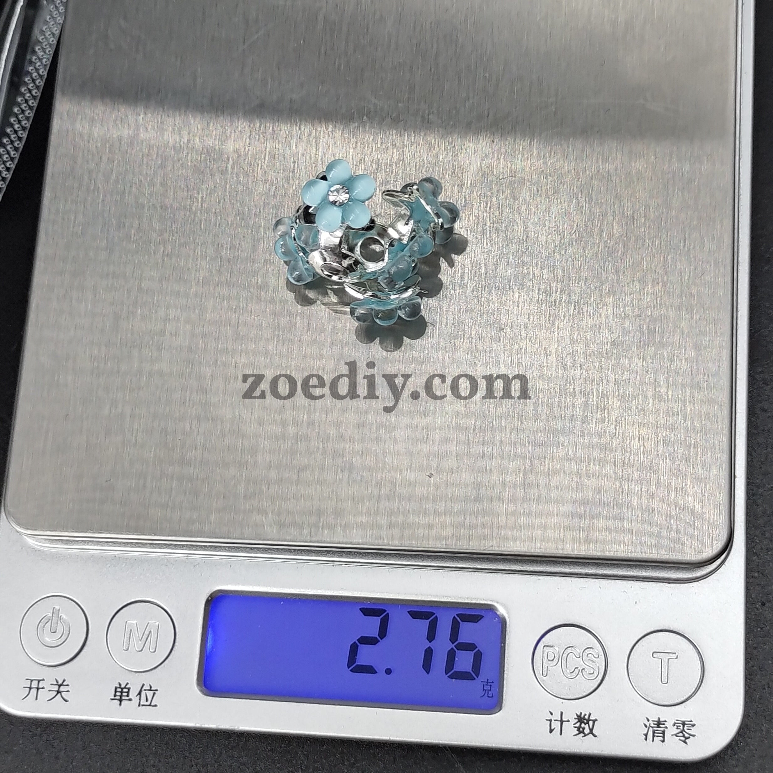 FS0308- 23MM  Mixed Color Flower Spacer For Beads