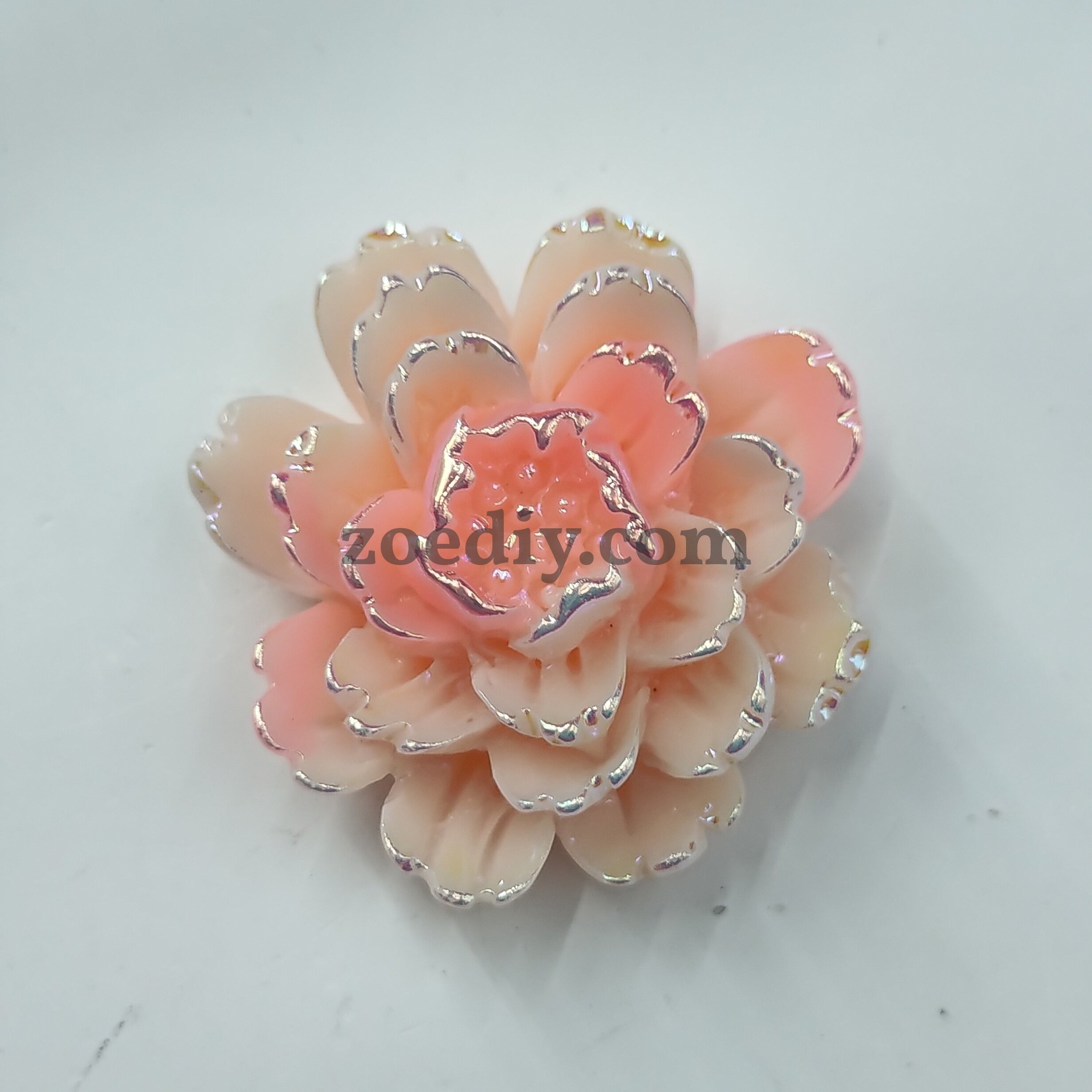 FS0309- 24MM Plastic Flower Charms Accessories For Making Fancy Beads