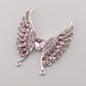 [KM0316]- 54.5MM Heart Wings Diamonds Metal Charms, For Making Fancy Beads