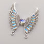 [KM0316]- 54.5MM Heart Wings Diamonds Metal Charms, For Making Fancy Beads