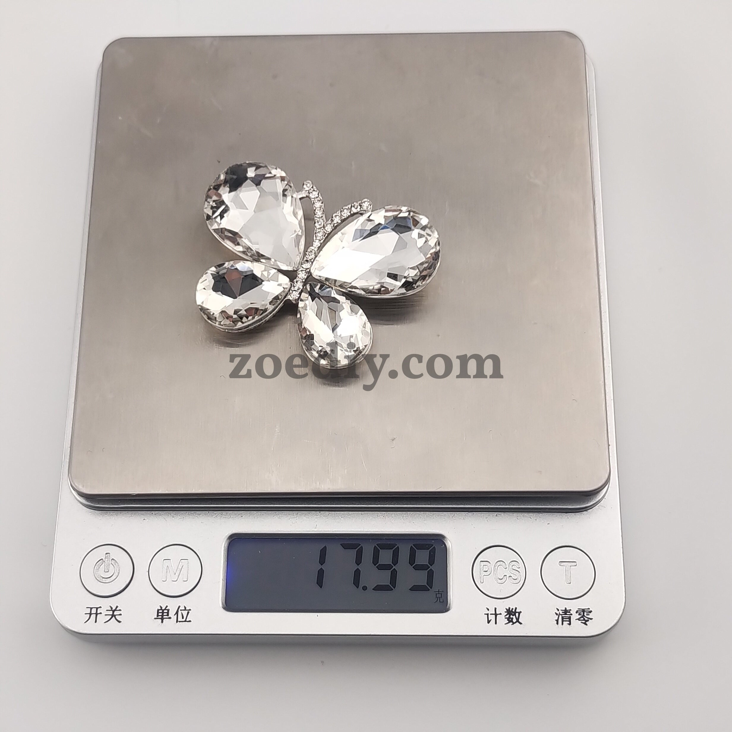 FS0302- 34MM Diamond Butterfly Charms Accessories For Making Fancy Beads