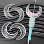 [KM1288]- 42MM Moon Shakes Beads Joy  Acrylic Beads Fit For Beadable Pens