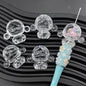 [KM1287]- 34MM SP Skull Panda Shakes Acrylic Beads, Fit For Beadable Pens